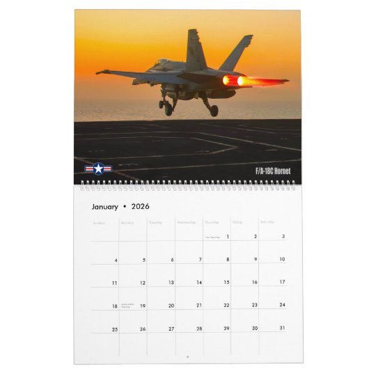 GOUDEN VLEUGELS - F/A-18 Hornet Kalender (Jan 2026)