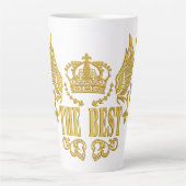 Gouden Vleugels Kroon De Beste Latte Mok (Voorkant)