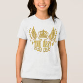 Gouden Vleugels Kroon De Beste Tri-Blend Shirt (Voorkant)