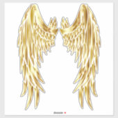 Gouden Vleugels Sticker (Vel)