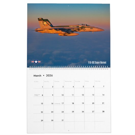 GOUDEN VLEUGELS - US Naval Aviation Kalender (Mar 2026)