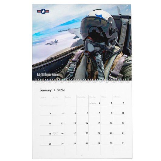 GOUDEN VLEUGELS - US Naval Aviation Kalender (Jan 2026)