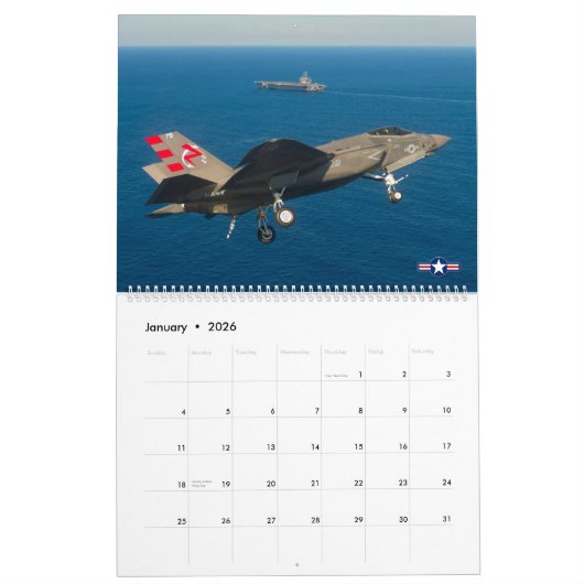 GOUDEN VLEUGELS - US Naval Aviation Kalender (Jan 2026)