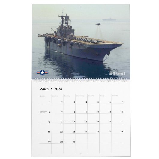 GOUDEN VLEUGELS - US Naval Aviation Kalender (Mar 2026)