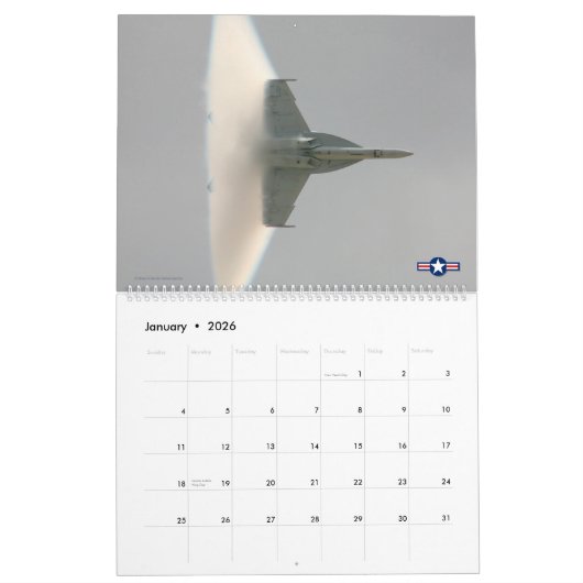 GOUDEN VLEUGELS - US Naval Aviation Kalender (Jan 2026)