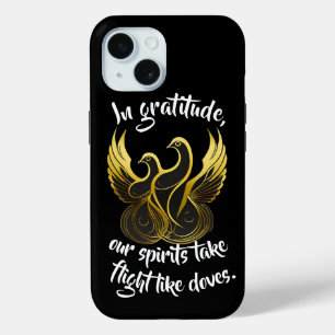 Gouden Vleugels van Dankbaarheid iPhone 15 Case