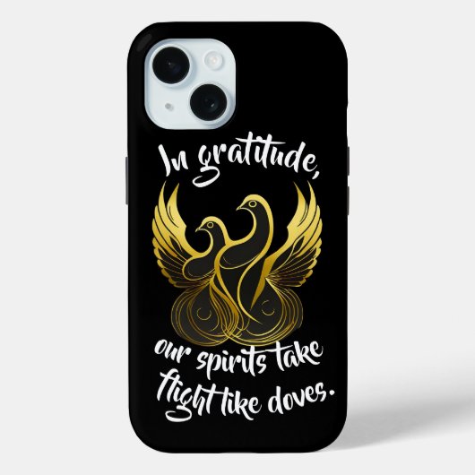 Gouden Vleugels van Dankbaarheid Case-Mate iPhone Case (Achterkant)