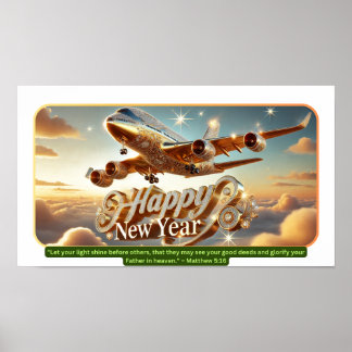 Gouden Vleugels van Feest Poster