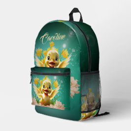 gouden vlinder. bedrukte rugzak
