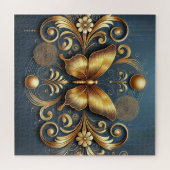 Gouden Vlinder Cadeau voor Natuurliefhebbers Legpuzzel (Horizontaal)