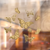  gouden vlinder duidelijk venster vastklampen raamsticker (Vel 2)