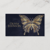 Gouden vlinder hemels esthetisch visitekaartje (Voorkant)