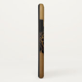 Gouden vlinder in een sierlijk omlijst ontwerp Case-Mate iPhone case (Achterkant / rechts)
