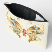 gouden vlinder met Pareltjes Etui (Open)