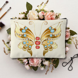 gouden vlinder met Pareltjes Etui