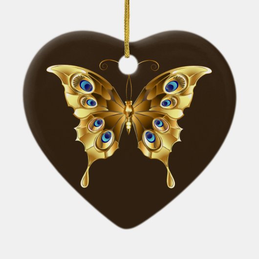 gouden vlinder ornament (Achterkant)