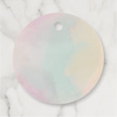 Gouden Vlinder Roze baby shower Bedankt Chic Bedankjes Labels (Achterkant)