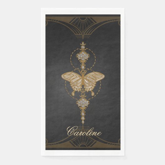 Gouden vlinder. servet (Voorkant)