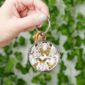 Gouden vlinder Sierkussen: Sleutelhanger (Hand)