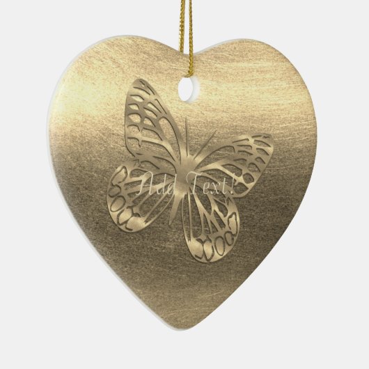  gouden vlinder toevoegen Ornament tekst (Rechts)