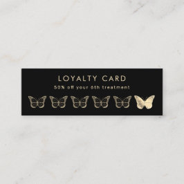 gouden vlinder - trouwerij mini visitekaartje