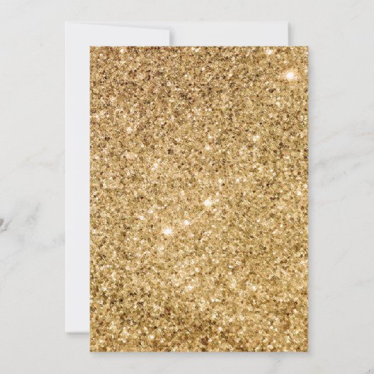 Gouden vlinder verjaardagsfeestfoto bedankkaart (Achterkant)