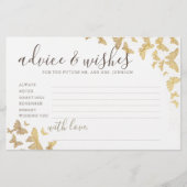 Gouden Vlinders Advies voor de Bruidsmeisjes Bruil Briefpapier (Voorkant)