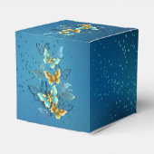 Gouden vlinders bedankdoosjes (Achterkant)