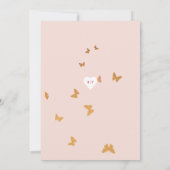 GOUDEN VLINDERS BRUILOFT KAART (Achterkant)