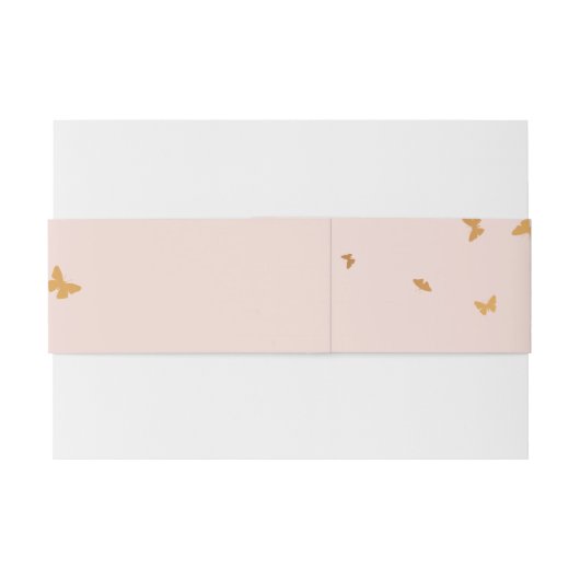 GOUDEN VLINDERS BRUILOFT UITNODIGINGEN WIKKEL (Achterkant Voorbeeld)