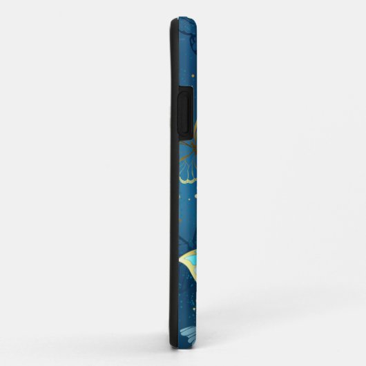 Gouden vlinders Case-Mate iPhone case (Achterkant/rechts)