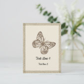  Gouden Vlinders Dank u Partij Baby Briefkaart (Staand voorkant)