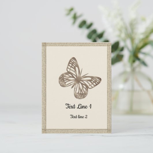  Gouden Vlinders Dank u Partij Baby Briefkaart (Staand voorkant)