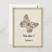  Gouden Vlinders Dank u Partij Baby Briefkaart (Voorkant / Achterkant)
