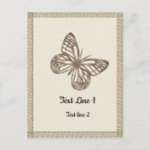  Gouden Vlinders Dank u Partij Baby Briefkaart (Voorkant)