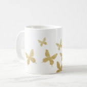  gouden vlinders Elegant Business Koffiemok (Voorkant links)