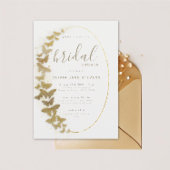 Gouden Vlinders Elegante Boho Lijst Bruidsmeisjesf Kaart