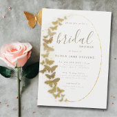 Gouden Vlinders Elegante Boho Lijst Bruidsmeisjesf Kaart