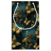 Gouden Vlinders Gift Bag Klein Cadeauzakje (Achterkant)