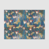 Gouden vlinders Glas in lood Art Noveau Flowers Tissuepapier (Voorkant)