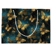 Gouden Vlinders Grote Gift Bag Groot Cadeauzakje (Achterkant)