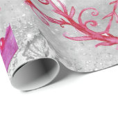 GOUDEN VLINDERS IN ZWART WIT ZILVEREN SCHITTERINGE CADEAUPAPIER (Rol Hoek)