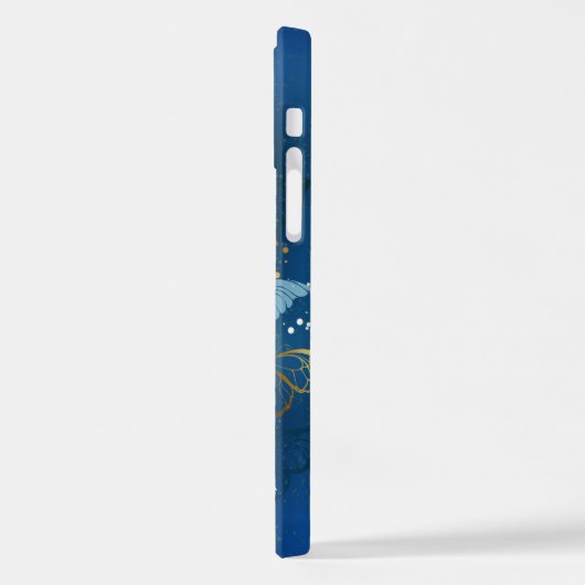 Gouden vlinders iPhone hoesje (Linkerkant)