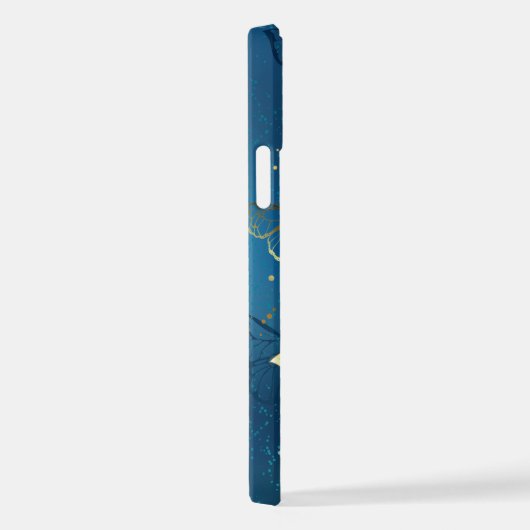 Gouden vlinders iPhone hoesje (Rechterkant)