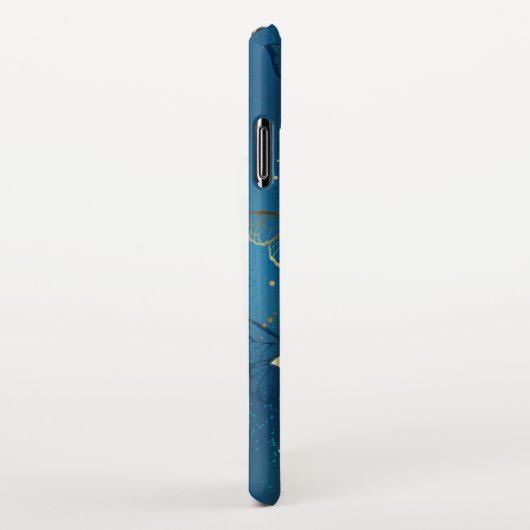 Gouden vlinders iPhone hoesje (Rechterkant)