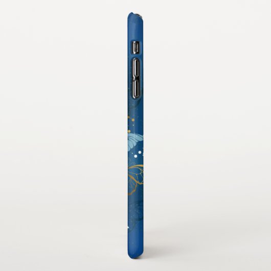 Gouden vlinders iPhone hoesje (Linkerkant)