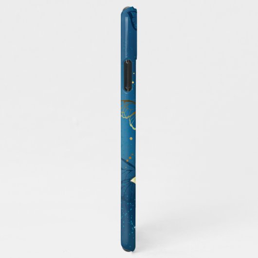 Gouden vlinders iPhone hoesje (Rechterkant)