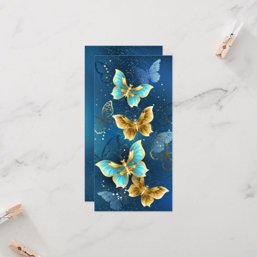 Gouden vlinders kaart (Voorkant / Achterkant in situ)