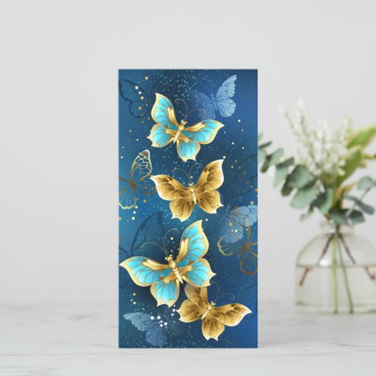 Gouden vlinders kaart (Staand voorkant)