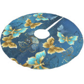 Gouden vlinders kerstboom rok (Gekanteld)